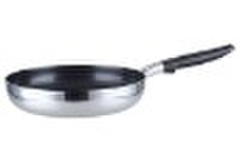 Aluminum Non-Stick Polished Exterior  Fry Pan