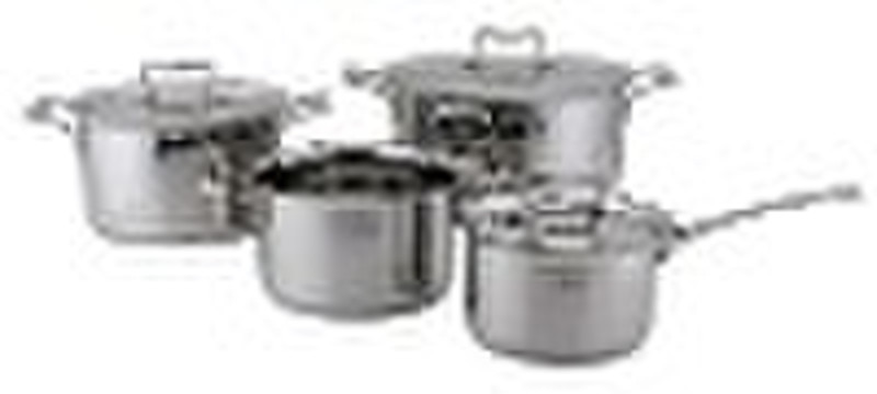 TP1472 8Pcs Stainless Steel Cookware set with Larg