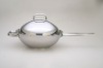 TP1389 Stainless Steel Chinese Wok With Cover