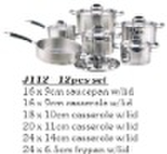 12 PCS Stainless Steel Kitchenware Set