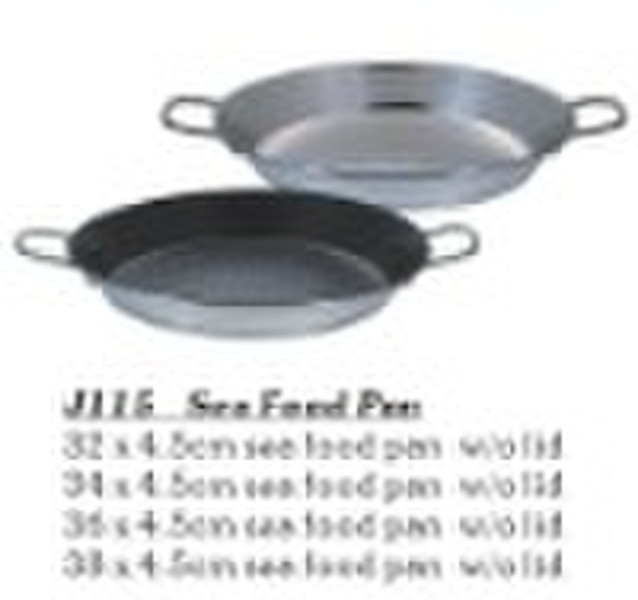 Stainless Steel Sea Food Fry Pan