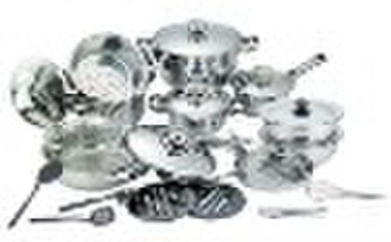 27Piece Stainless Cookware Set