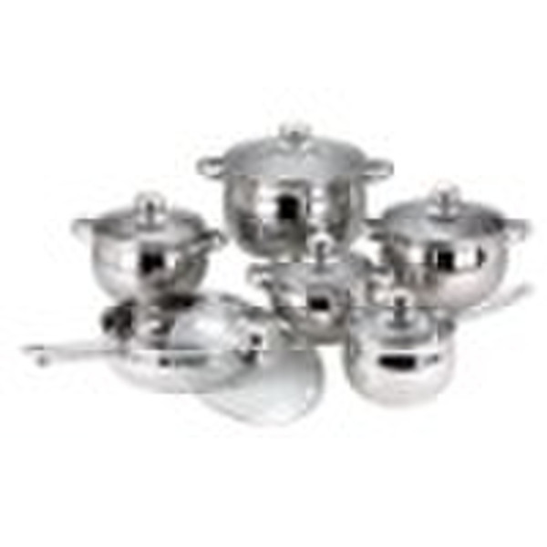 12pcs Stainless Steel Cookware