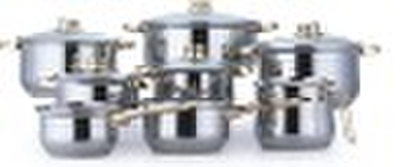 Stainless Cookware Set 13 Pieces