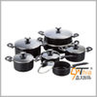 16pcs aluminium non-stick cookware set