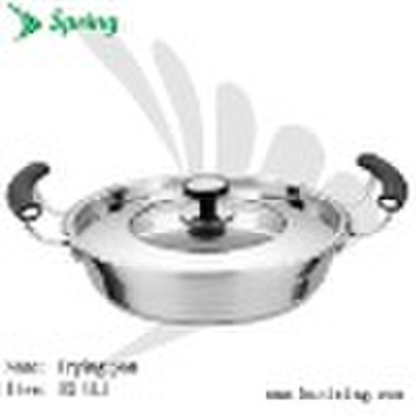 Stainless steel frying pan