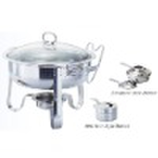 Edelstahl Kochgeschirr B-Stil Runde Chafing Dish Set