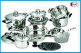 STAINLESS STEEL COOKWARE SET  CR1802