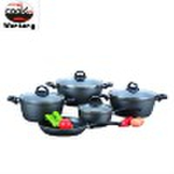 9PCS Die Cast Aluminum Cookware Set