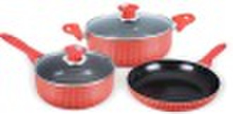 5PCS Silk Print Cookware Set