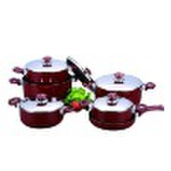 11PCS Cookware Set With S/S Lid