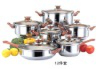 stainless steel 12pcs cookware set