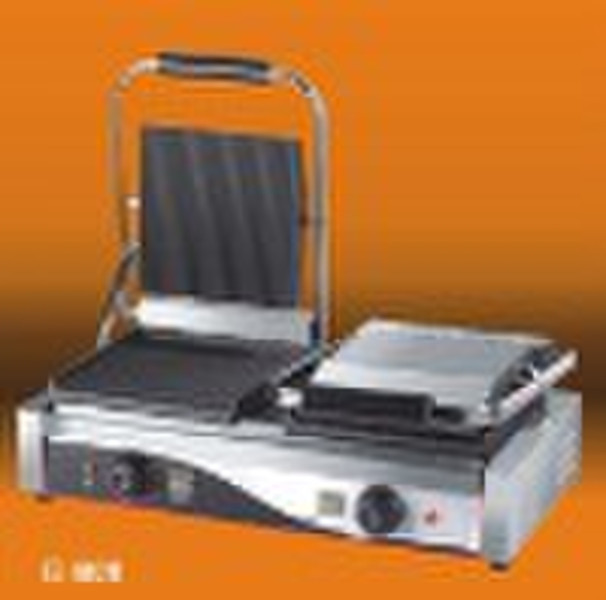 double plate contact grill