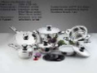 16pcs stainless steel cookware set