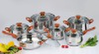 new 12 pcs  Stainless Steel Cookware Set