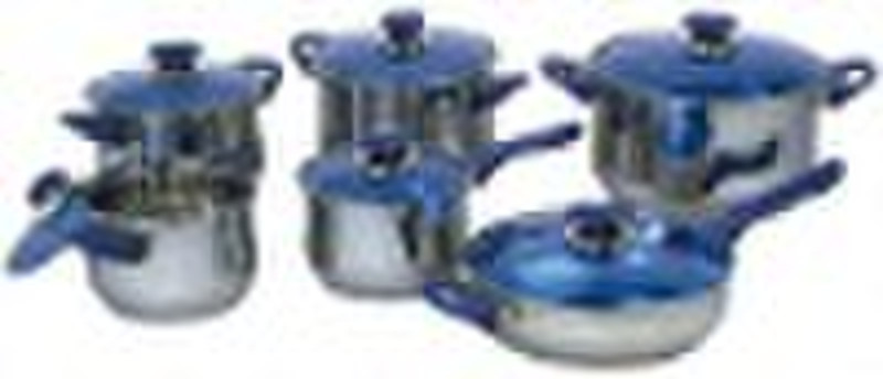 12 pcs stainless steel cookware set