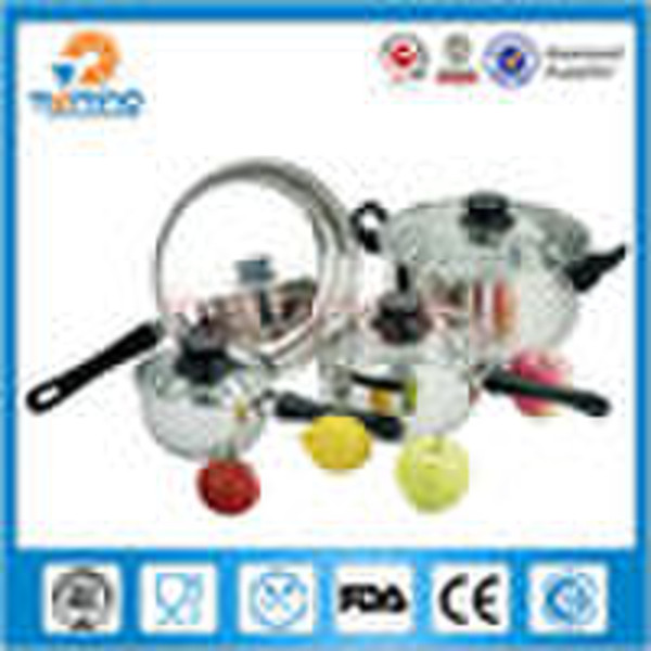 7pcs-12pcs stainless steel cookware set