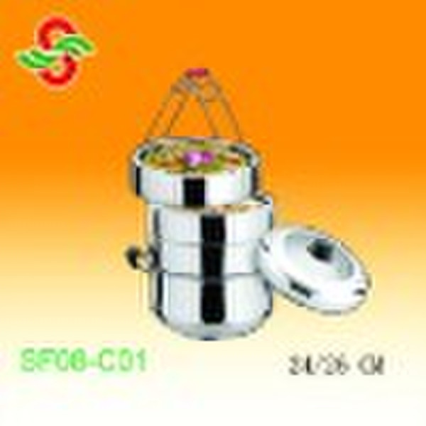 3 слоя нержавеющей стали STEAMER POT