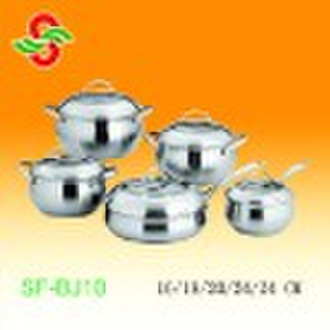 10 pcs stainless steel cookware set