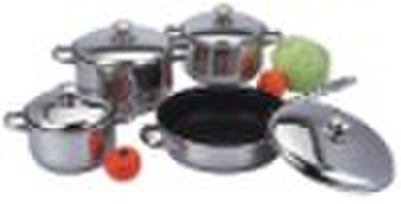 8 Pcs Stainless Steel Cookware Set