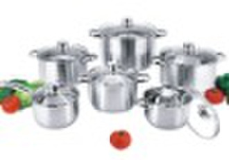 12 Pcs Stainless Steel Cookware Set