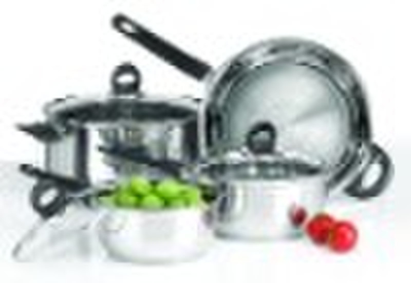 Stainless steel 7pcs cookware set