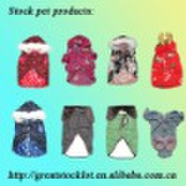 Stock pet clothing