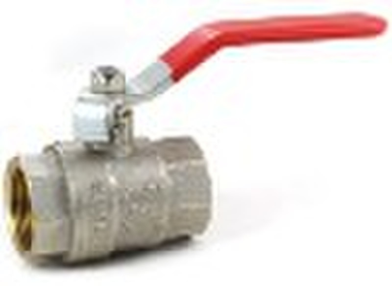 ST-1002 brass ball valve with red handle