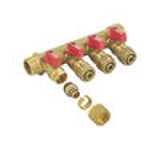 brass manifold valve for pex-al-pex pipe fitting