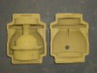 Coated sand type of castings