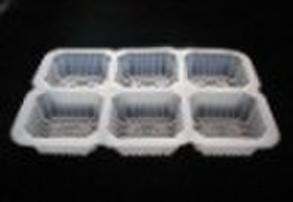 PP food grade transparent plastic food tray for ca