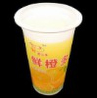 250ml printed disposable juice cup