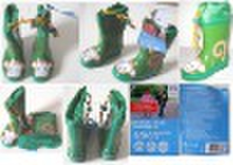 Children rubber boots stocklot, rainy shoes closeo