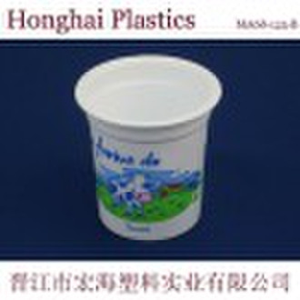 125ml yoghurt cup wiht 6 clr imprint