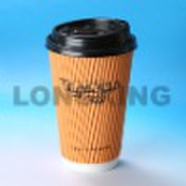 12oz Disposable ripple paper  cup