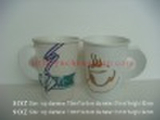 9OZ paper cup with handle