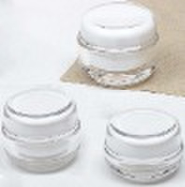 Acrylic Cream  Jar JN