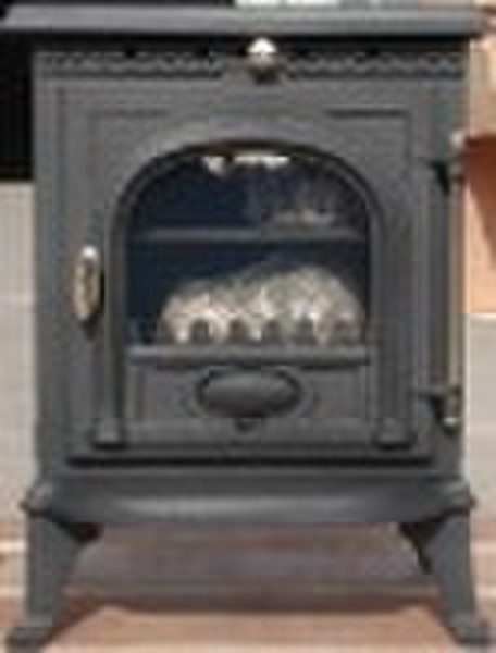 Wood burning cast iron stove