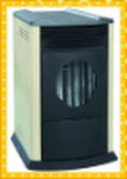 pellet stove in grey