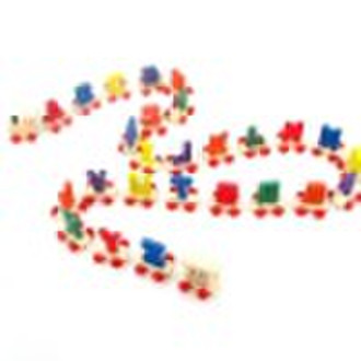 children wooden letter train toys