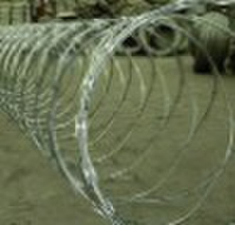 razor barbed wire fence