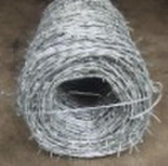 Galvanized/Pvc coated barbed  wire(factory sales p