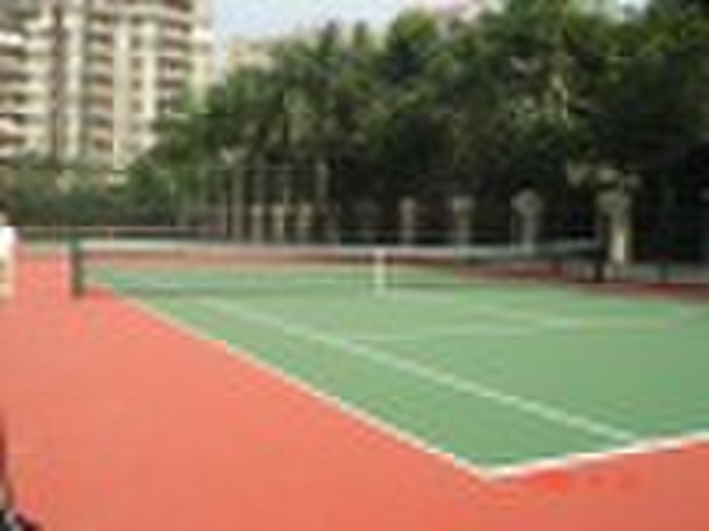 Acrylic tennis court coating