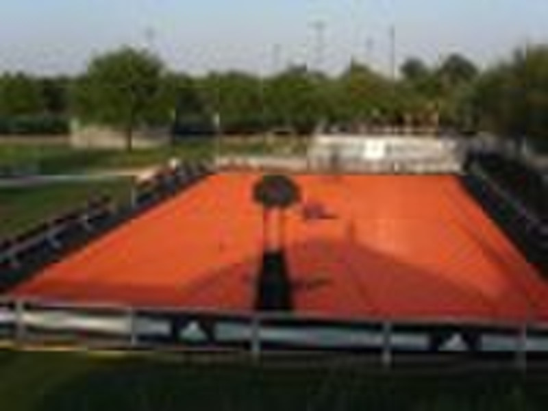 Modular basketball court