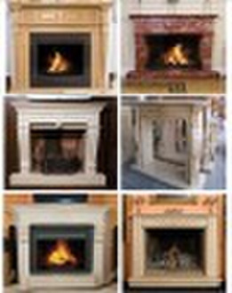 Stone Marble Indoor Fireplace