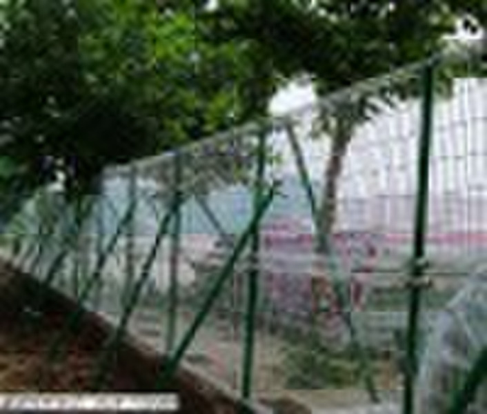 Galvanized and PVC coated welded wire mesh fence