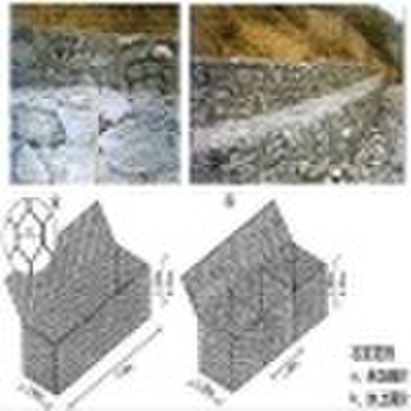 hexagonal gabion box netting