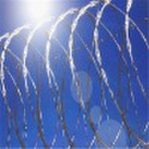 pvc coated razor barbed wire(factory)