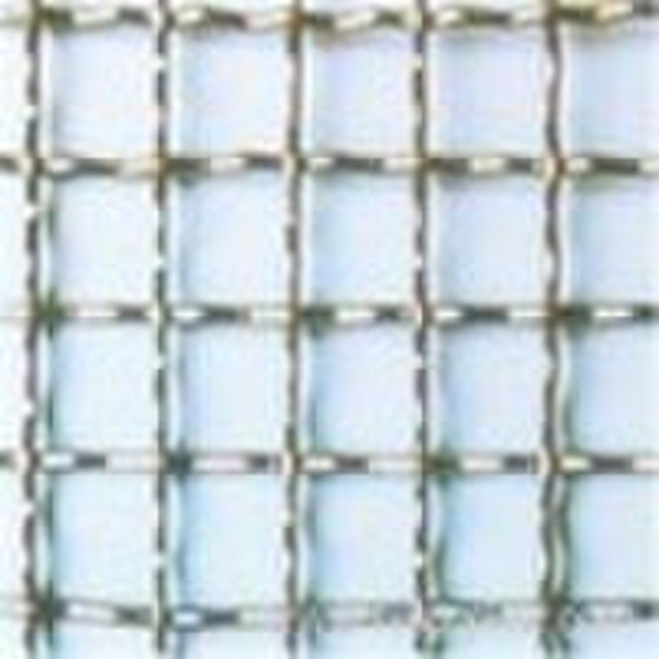 Galvanized crimped wire mesh