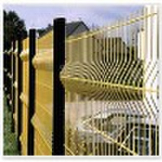 PVC coated curvy welded fence